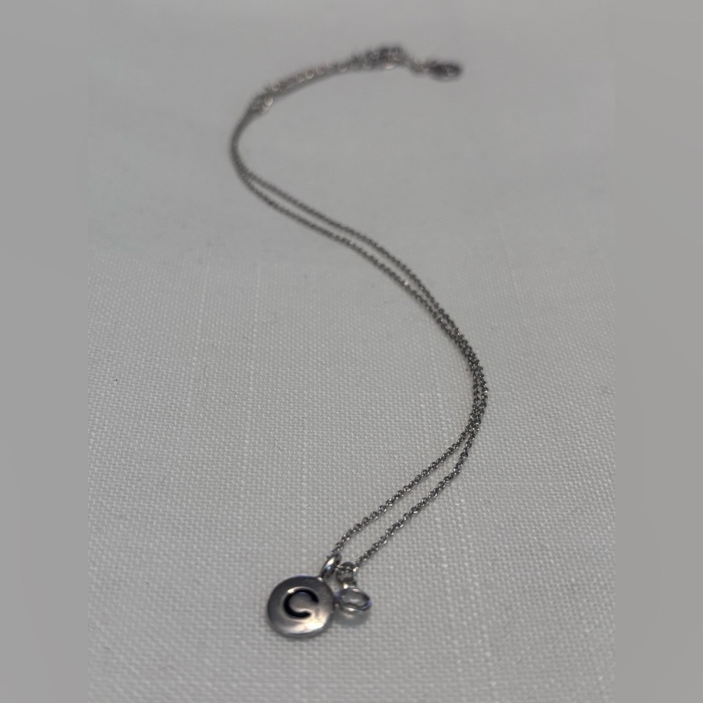 Touchtone Crystal Initial Necklace by Swavorski